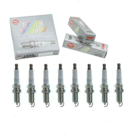 8 pc NGK Laser Iridium Spark Plugs compatible with Dodge Dakota 4.7L V8 2005-2007