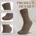 thumbnail image 3 of Kukuzhu Boot Socks for Women, Thick Winter Wool Crew Sock Knit Warm Cozy Christmas Stocking Stuffers Gifts, 3 of 6
