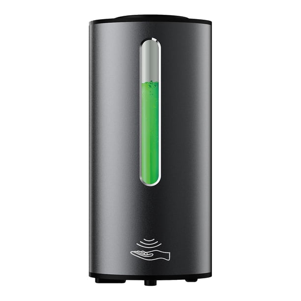 Dispensador Automático de Jabón Líquido TANGJMXG Montado en la Pared Negro Mate 380 ml