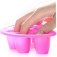 thumbnail image 5 of Cuenco para remojo de uñas, remojo de mano con punta de los dedos, herramienta para quitar remojo de uñas (4 unidades, rojo rosa), 5 of 5