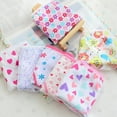 thumbnail image 2 of 6pcs/pack Baby Girls Underwear Organic Cotton Reusable Panties Kids Short Briefs Children Underpants,S, 2 of 12