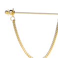 thumbnail image 4 of Baohd Mens Shirt Collar Bar Pin with Cravat Pin Clasps Link Brooch Chain Golden 7cm 1Set, 4 of 6