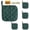 Dark Green ×5, variant on 5Pcs Kitchen Pot Holders Set Heat Resistant Pure Cotton Potholders Kit Trivets Large Coasters Hot Pads Pot Holders for Everyday Cooking and Baking by 7.1 x 7.1 Inch