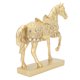 thumbnail image 4 of Figura y estatua de caballo con diseño de animal decorativo de caballo dorado para el hogar y la oficina, 4 of 15