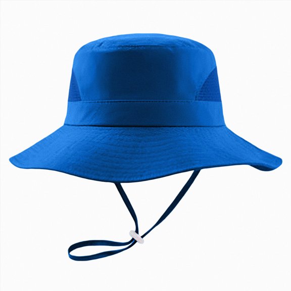 Nwiuh Outdoor Kids Sun Hat UPF 50 Lightweight Fishing Hat for Girls Boys Blue for Size 1-3 Years
