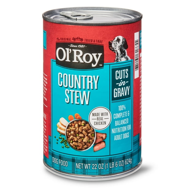 Ol' Roy Cuts in Gravy Wet Dog Food, Country Stew, 22 oz