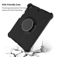 thumbnail image 5 of iPad 8th Gen Case 10.2", iPad 10.2 7th Gen Case, iPad Air 3rd Gen/iPad Pro 10.5" Case, Dteck Shockproof Heavy Duty Drop Protection Case Stand Rotating Hand Secure Grip Shoulder Strap,Black, 5 of 6