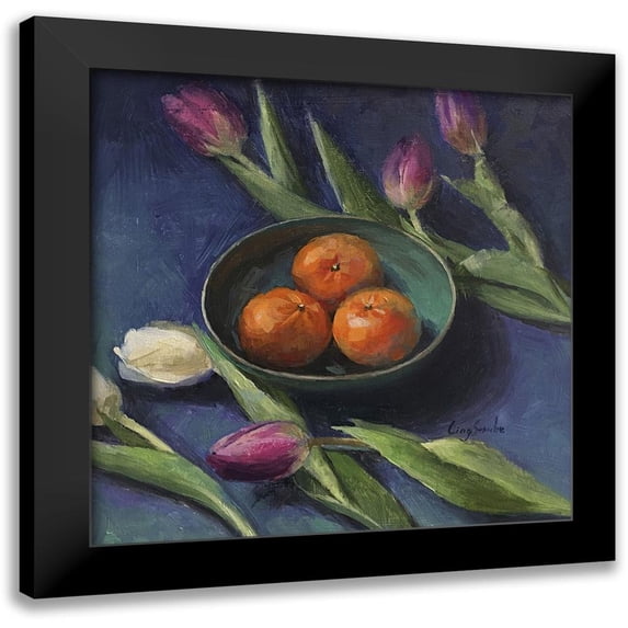 Strube, Ling 20x20 Black Modern Framed Museum Art Print Titled - The Three Oranges