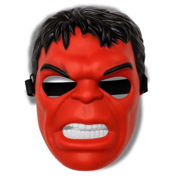 Raging Red Superhero Mask – Universal Fit Cosplay & Costume Face Mask