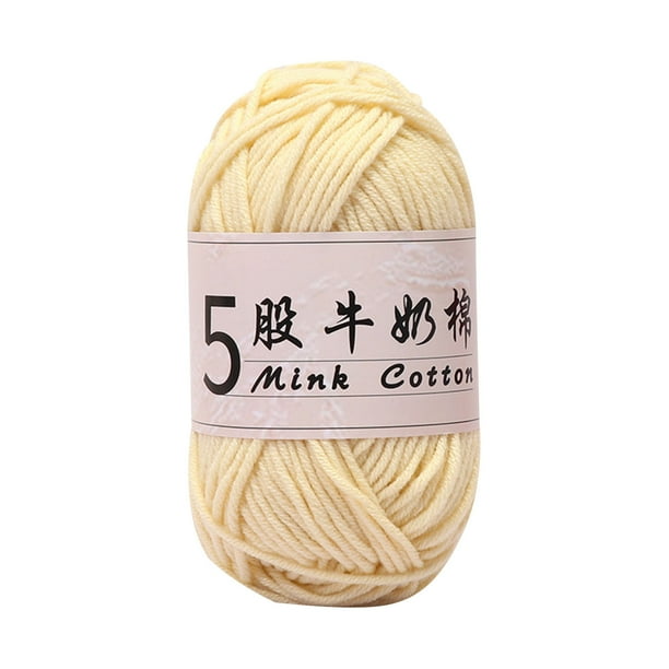 Hilo de algodón con leche para tejer a crochet,ideal para manualidades,hilo suave para tejer suéteres,muñecas,bufandas,ropa de bebé y proyectos de costura para el hogar.