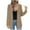 Coffee, variant on Women's Solid Color Loose Zipper Long Sleeved Hooded Top Casual Cardigan Jacket for Comfortable Fall Wear and Outdoor Activities,Gray,S