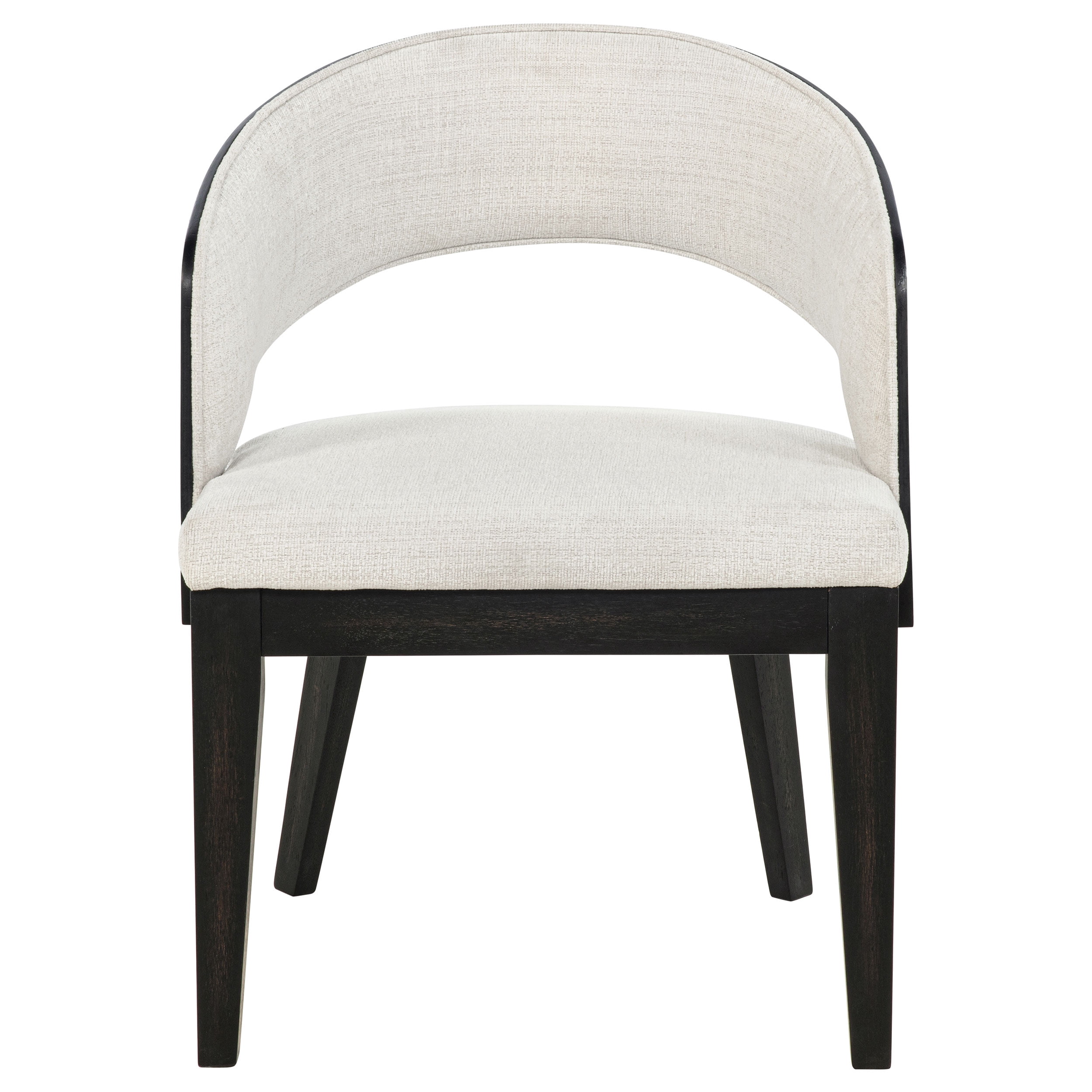 Leandro Upholstered Dining Arm Chair Cream (Set of 2)