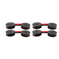 thumbnail image 2 of 4Pack Typewriter Ribbon Twin Spool Typewriter Ribbon Red and Black Twin Spool Replacement Pack for Most Typewriter, 2 of 5