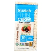(12 pack) (12 Pack) Suzie'S Whole Grain Thin Cakes Brown Rice, 4.9 Oz.