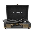 thumbnail image 3 of Victrola Venture Bluetooth Portable Mid-Century Modern Suitcase Record Player with 3-Speed Turntable & Built-in Speakers  | Black, 3 of 9