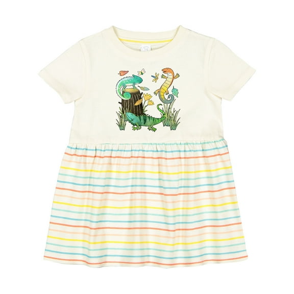 Inktastic Cute Lizards Hanging out Girls Baby Dress