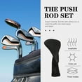 thumbnail image 2 of WHAMVOX Black Cloth Golf Club Headcover 3 Pieces Wearresistant and Durable for Golf Clubs 3 wood size, 2 of 8