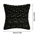 thumbnail image 2 of Covers Throw Cushion Polyester Fabric 3D Textured Halloween Theme Hidden Zipper for Sofa Bedroom Living Room Home Housewarming 18x18 Inch, 2 of 3
