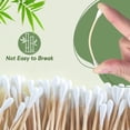 thumbnail image 3 of Bastoncillos de algodón de bambú Egaageoi, 1000 unidades, ecológicos, 3 of 7