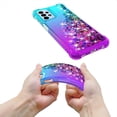 thumbnail image 6 of for Galaxy A23 Case,Samsung A23 5G Case,with HD Screen Protector,Gradient Quicksand Glitter Liquid Floating Waterfall Durable Girls Cute Phone Case for A23 5G (Teal/Purple), 6 of 14