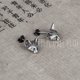 thumbnail image 5 of Aretes de Gatito ZHAOCHENG Punk Retro de Plata de Ley 925 Hipoalergénicos, 5 of 5
