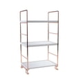 thumbnail image 1 of Estante de almacenamiento de plástico Estante de cocina ajustable Estante organizador de almacenamiento de baño Estante cuadrado de 3 capas Inevent HA002270-04, 1 of 6