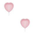 thumbnail image 4 of Kearding Molde para helados Silicona Corazón 40ml Fabricante con tapa Molde para hacer rosa Rosado 2Conjunto, 4 of 6