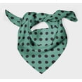thumbnail image 3 of Bimba Green Circle Geometric Printed Pure Silk Scarf For Hair Neck Head Bandanas For Women 40 x 80 Inches, 3 of 6