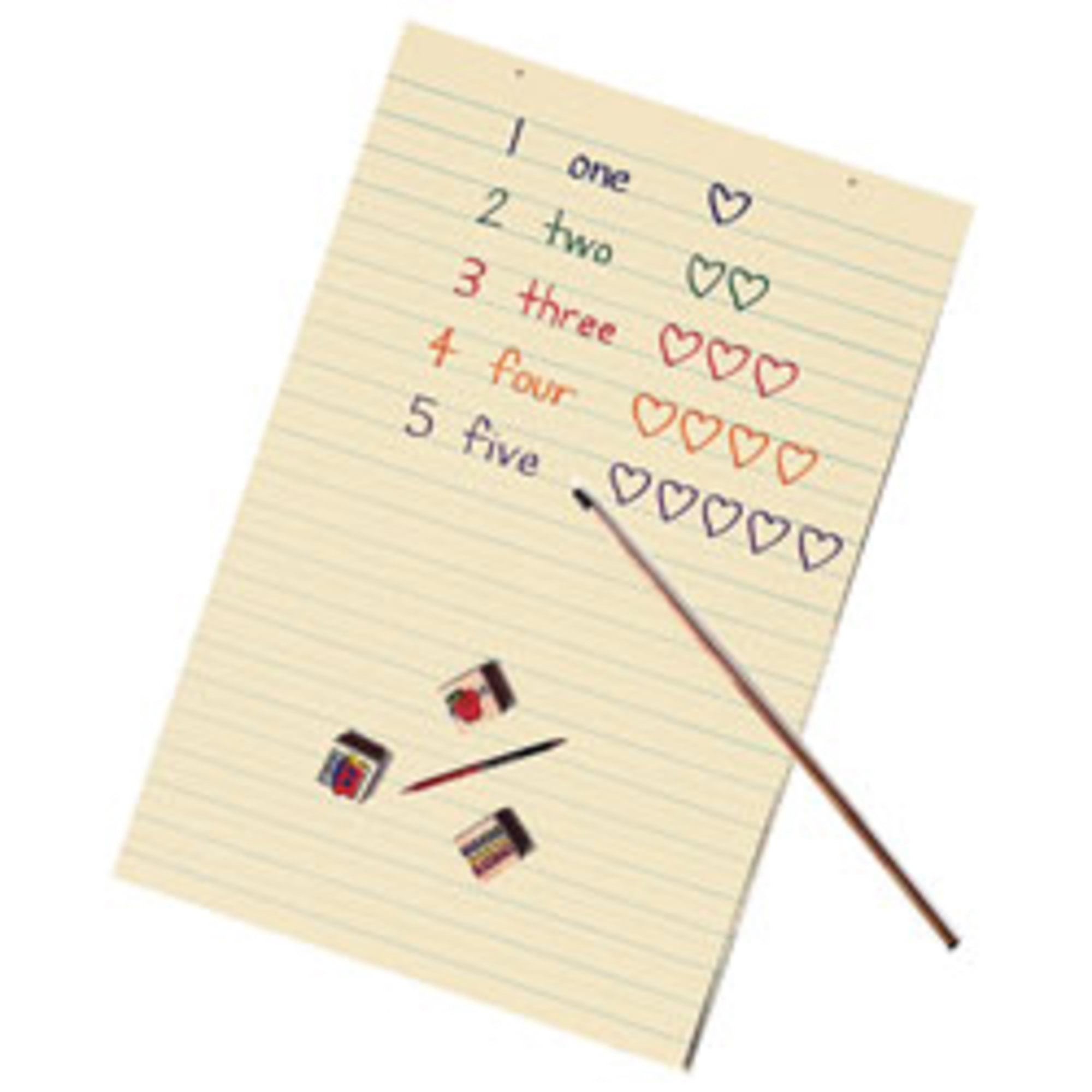 PaconÂ® Ruled Tagboard Sheets, 24" x 36", 1.5" Ruled, Manila, 100 Sheets