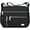 Black, variant on Women’s Shoulder Bag Roomy Multiple Pocket Crossbody Bag Waterproof Shoulder Purse Lightweight Messenger Satchel