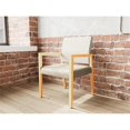 thumbnail image 3 of Pemberly Row Waiting Reception Guest Chair Wood Frame in Brown, 3 of 5