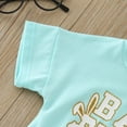 thumbnail image 4 of WEAIXIMIUNGChristmas Boys Girls Easter Short Sleeve Cartoon Rabbit Printed Pullover Romper Sweatshirt Bodysuits 6-12 Months, 4 of 6