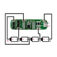 thumbnail image 2 of Seitruly Placa de circuito Cuatro cuerdas 10A Limitación de corriente Celda Deflector Placas de protección Fuente de alimentación de Electrónica miscelánea HX-4S-A01, 2 of 6