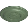thumbnail image 3 of Ekena Millwork 18"OD x 1 1/2"P Niobe Ceiling Medallion (Fits Canopies up to 8 5/8"), Hand-Painted Athenian Green, 3 of 5