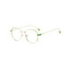 thumbnail image 4 of Qarigey Gafas de sol redondas con luz azul, bisagra ligera, gafas de cristal liso, montura de gafas para hombre, gafas Retro doradas Type2 NO2, 4 of 6