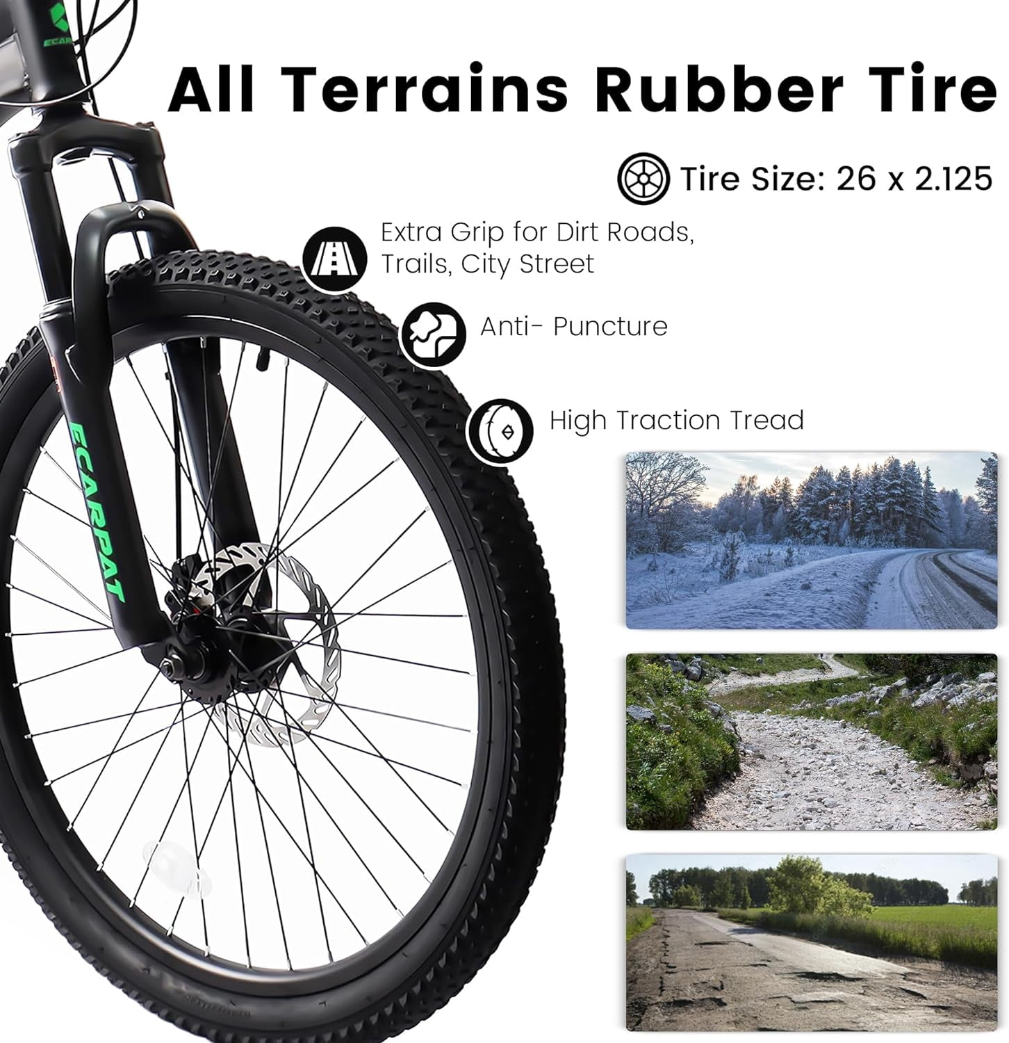 Ambifirner 26 Inch Mountain Bike with Lightweight Aluminum Alloy Frame, Full Suspension, 21 Speed for Men and Women, Outdoor Sports Bicycle
