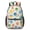 Geometric Circle Beige-1, variant on Geometric Circle White Pattern 17" School Backpacks for Teens,Waterproof Oxford Fabric,S-Shape Padded Straps for School,Travel,Hiking,Camping
