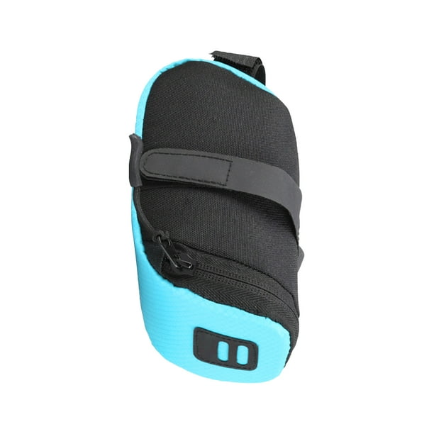 Sacoche de selle de vélo Mini pochette de coussin de vélo portable Sac de  rangement arrière pour siège de vélo Fournitures de vélo, bleu 