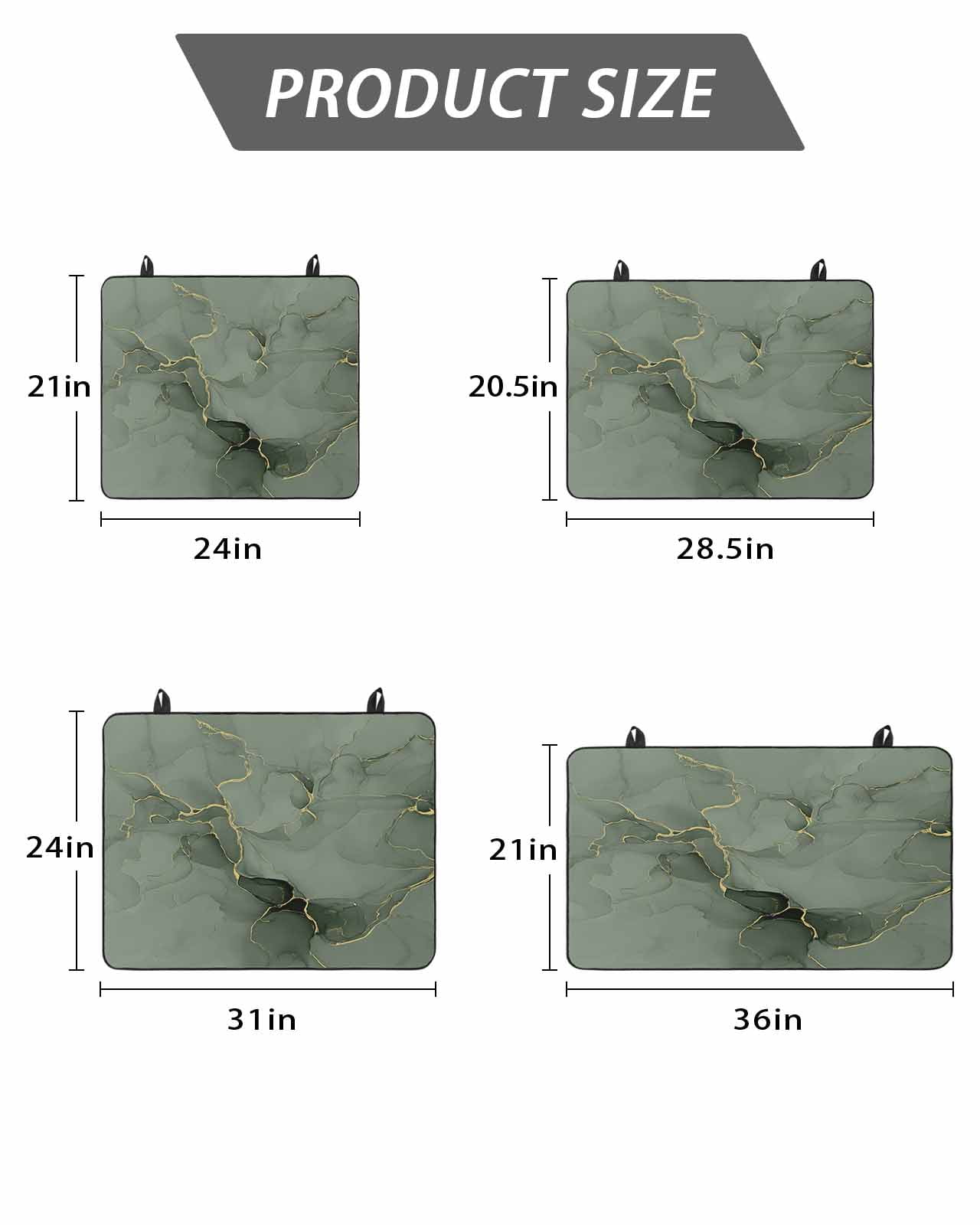 Stove Top Covers for Electric Stove, Sage Green Marble Glass Stovetop Cover Protector, Modern Abstract Art Ink Painting Induction Cooktop Protector Oven Mat for Kitchen Countertop 28.5"x20.5"