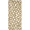 thumbnail image 1 of Unique Loom Rabat Shag Geometric Design Rug 2' 7 x 6' Runner Taupe/Ivory, 1 of 1