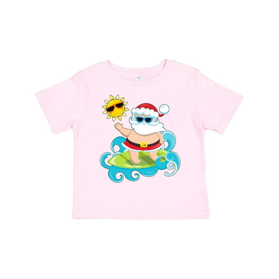 Inktastic Surfing Santa Boys or Girls Toddler T-Shirt