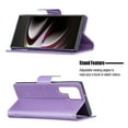 thumbnail image 3 of Wallet Case for Samsung Galaxy S22 Ultra 5G 2022, Allytech Embossed Butterfly PU Leather Scratch Free Credit Card Slots Holder Magnetic Closure Case with Hand Strap for Galaxy S22 Ultra 6.8", Violet, 3 of 5