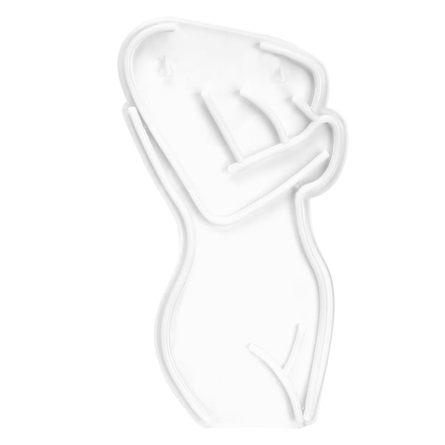 Luz de neón, modelo de dama desnuda, luz LED decorativa, decoración de pared, artesanía excepcional