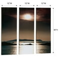 thumbnail image 3 of Tranquil View Setting Sun Triptych Brown Tones Set of 3, 3 of 5