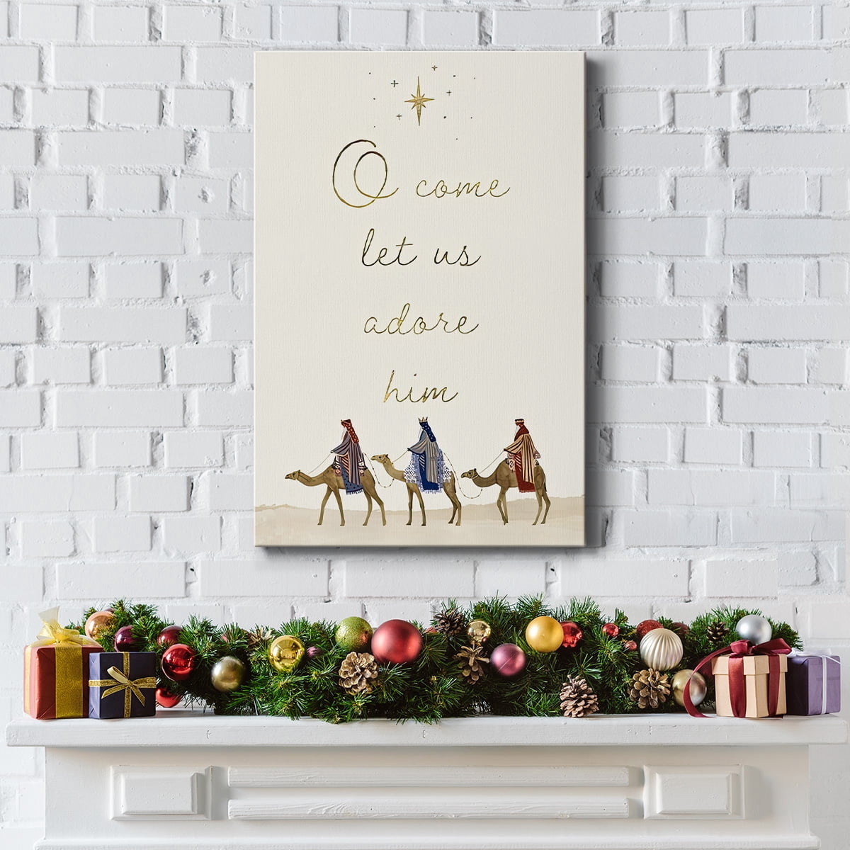 Away in a Manger Collection B- Gallery Wrapped Canvas