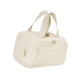 thumbnail image 2 of Bolsa de maquillaje, neceser de viaje con asa, accesorios de viaje multiusos. blanco beige, 2 of 9