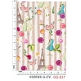 thumbnail image 2 of 44 Inch 100% Cotton Conversational Quilting Fabric, By the Yard in Pink, Green, Ivory, 2 of 2