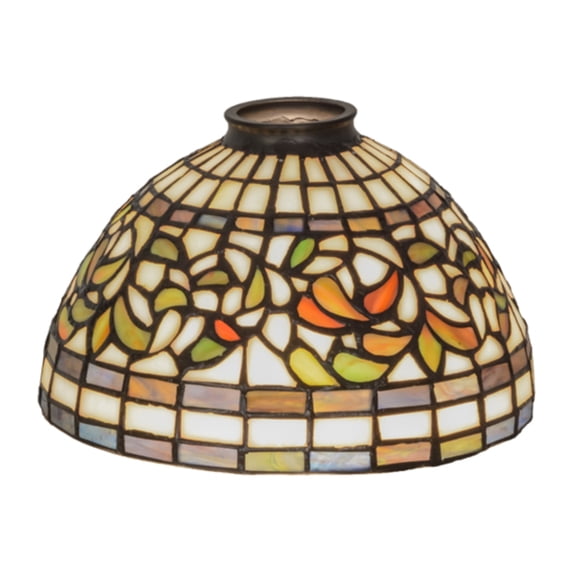8" Wide Tiffany Turning Leaf Shade