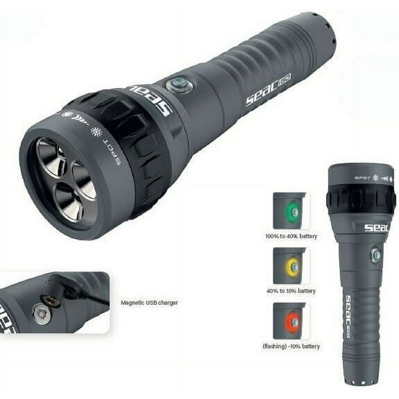 Seac i50 LED Dive Light - 800/2600 Lumens