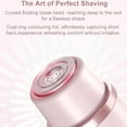 thumbnail image 5 of Kinbax Bikini Trimmer for Women, Electric Shaver and Razor Rechargeable 2-in-1 Body and Facial Epilator, Dual Heads for Painless Trimming of Pubic Hair, Face, Underarms and Legs, 5 of 6